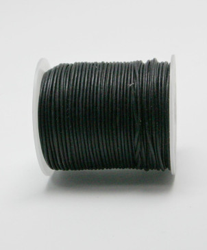 šňůrka kožená kulatá 1,5mm vintage blue, 50m