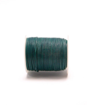 šňůrka kožená kulatá 1,5mm/21 forest green, 50m